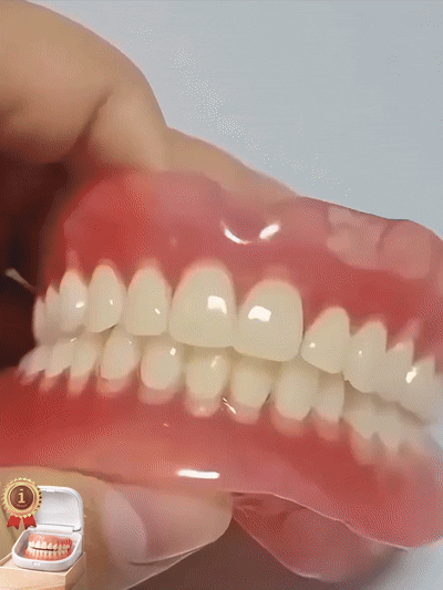 🇺🇸 Desarrollado por especialistas dentales de EE.UU. 😊 Se ajusta como dientes naturales – recupera tu sonrisa con confianza al instante🧳 Incluye estuche portátil – almacenamiento higiénico donde quiera que vayas