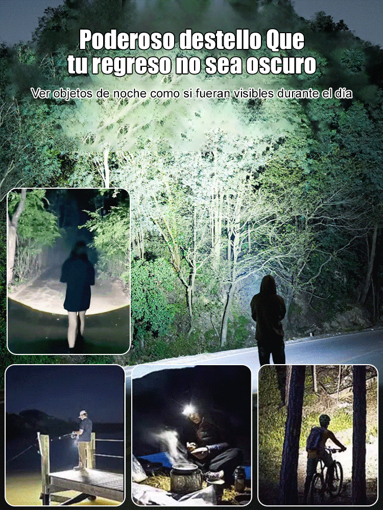 【Súper brillante】Linterna de llavero - Plástico