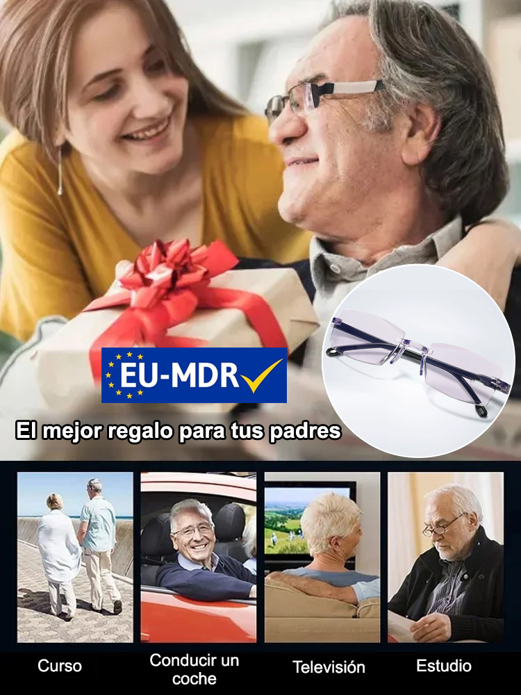 Compra 1 y llévate 1 gratis ✨ Compra 2 y llévate 2 gratis✨Gafas progresivas inteligentes y cómodas, recupera la visión juvenil🧠🔍Gafas con zoom inteligente que piensan por sí mismas