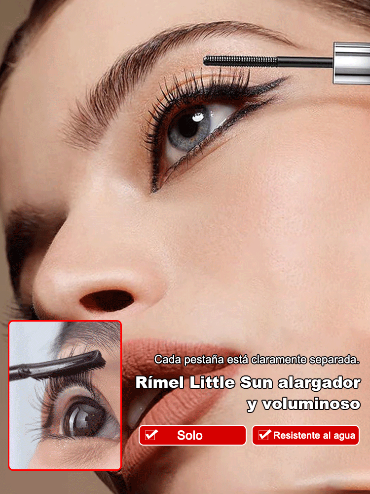 Máscara de pestañas alargadora y voluminizadora con definición perfecta👀Los ojos parecen 3 veces más grandes