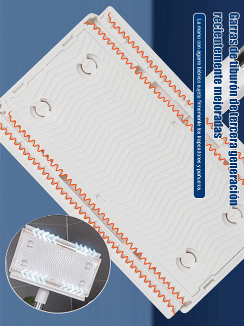 Reutiliza toallas, ahorra y limpia ♻️Limpia cada rincón sin esfuerzo ✨【Automatic Clamp 2.0】Mopa que no ensucia las manos🧤Protege tus manos, limpieza fácil