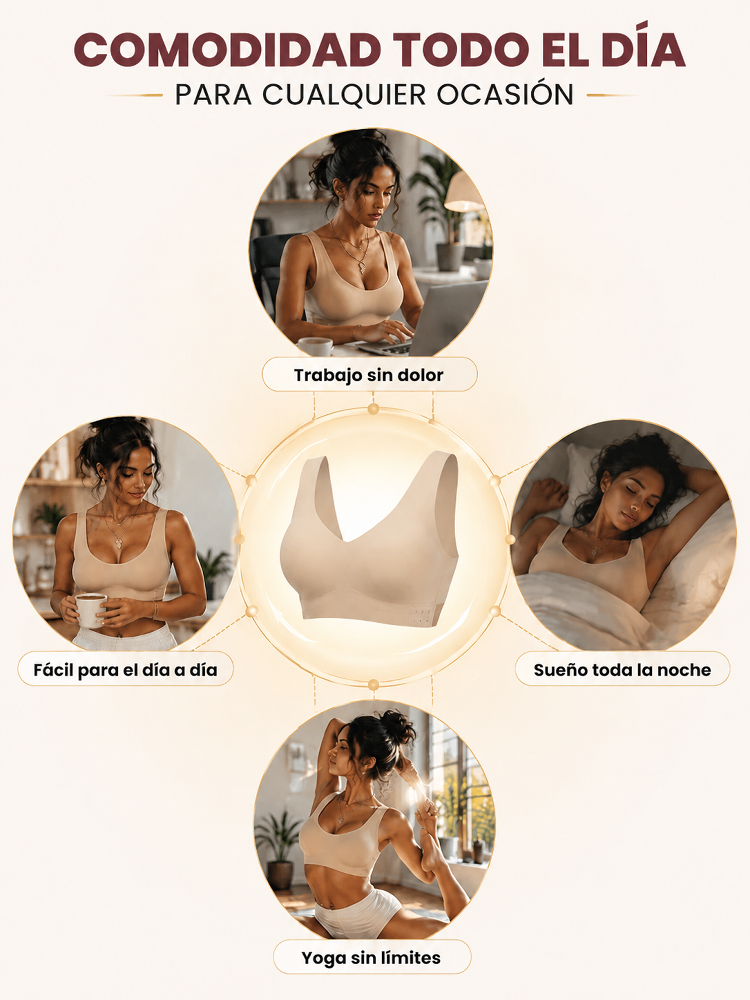 Sujetador Corrector de Postura 3D con Cierre Frontal y Soporte Cruzado en X - Eleva Busto 3cm y Elimina Rollitos al Instante - Super Oferta de Liquidación 💃