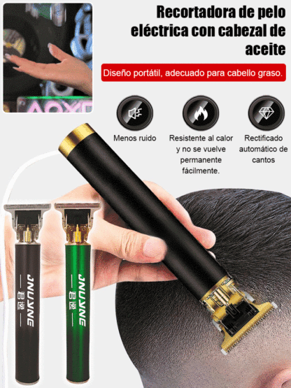 🇪🇺 Certificación de seguridad UE – motor estable, uso seguro⚙️ Cuchillas de acero sin separación – para cortes fade, rapado y detalle – fácil incluso para principiantes🔇 Potente, sin enganches, bajo ruido y vibración, carga rápida USB
