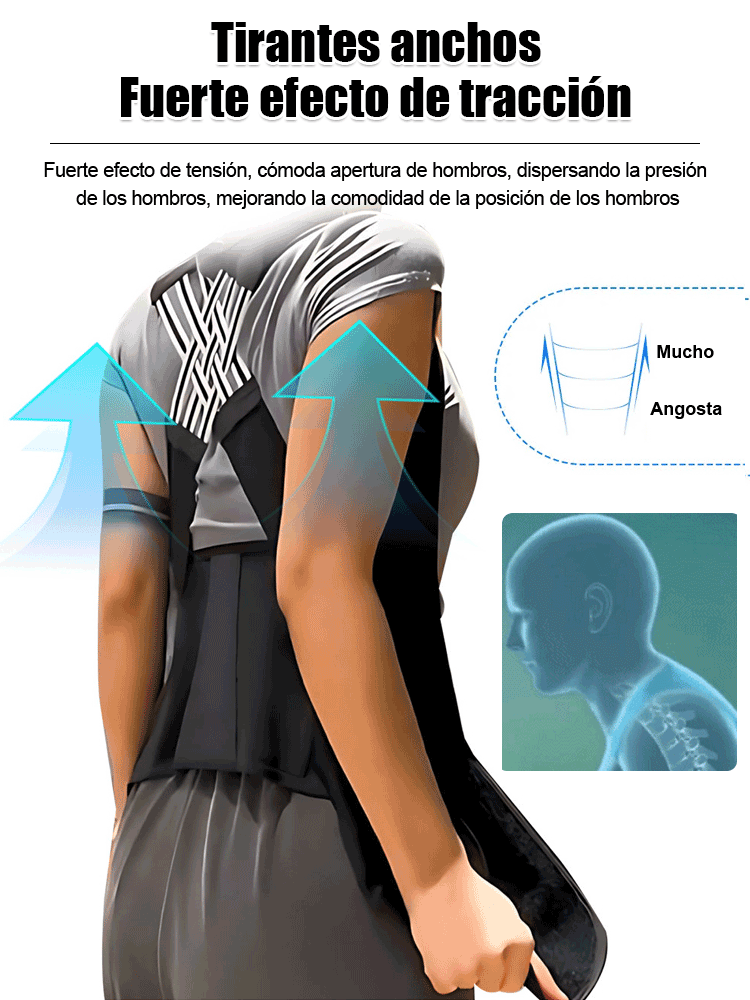 Es tu entrenador personal de etiqueta.👔🚀¡No dejes que la joroba arruine tu imagen! Recupera tu altura y confianza al instante 📏✨¡Adiós al dolor de espalda! Corrección física sin efecto rebote, protege tu columna hoy 🛡️🔥