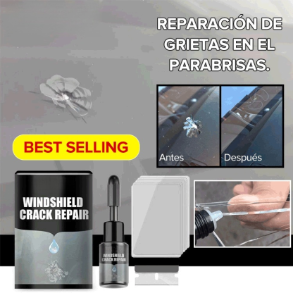 ¡De pequeña grieta a gran peligro! Bloquéala en 5 minutos y recupera tu visión clara 🛡️👀¡El "borrador" de cristales! Tecnología de penetración importada, grietas invisibles como nuevas ✨🚗