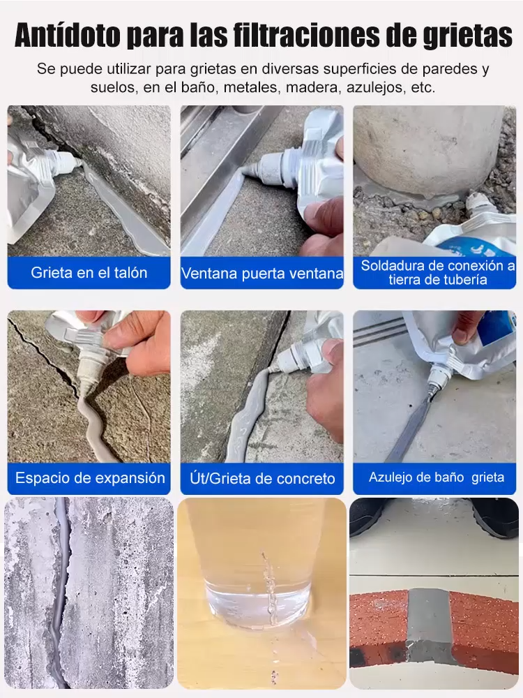 【Resistente a las grietas durante 100 años】Sellador impermeable para juntas👨‍🏭La construcción es muy sencilla.