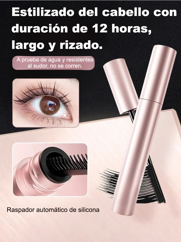 Máscara de pestañas alargadora y voluminizadora con definición perfecta👀Los ojos parecen 3 veces más grandes
