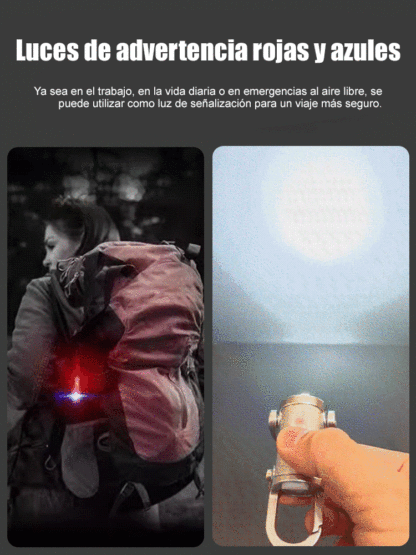 【Súper brillante】Linterna de llavero - Plástico