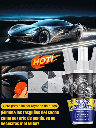 ¡Paquete de 6 piezas! Mantenimiento total garantizado. 🏆Spray 3 en 1 para eliminar óxido, reparar y pulir automóviles💰Ahorra en el taller: pulido profesional en tus manos.