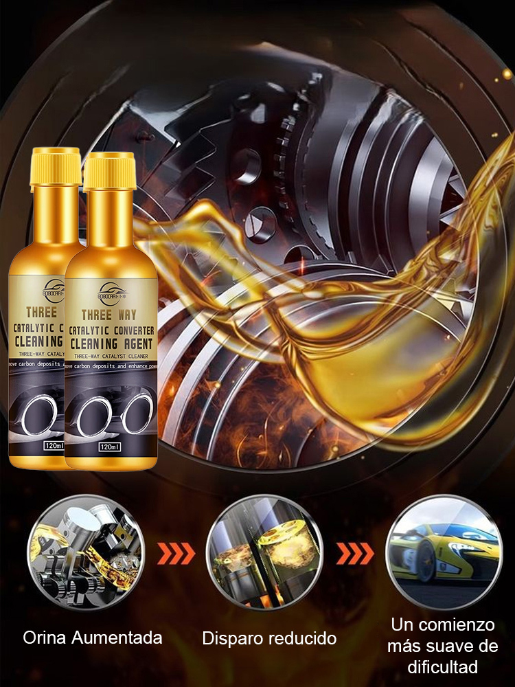 Catalizador para limpiador de carbono🚗Despierte la potencia creciente sellada por depósitos de carbón con una sola botella🚗¡No es necesario desmontarlo ni levantarlo, simplemente viértalo en el tanque de gasolina y el escape fluirá suavemente y el acele