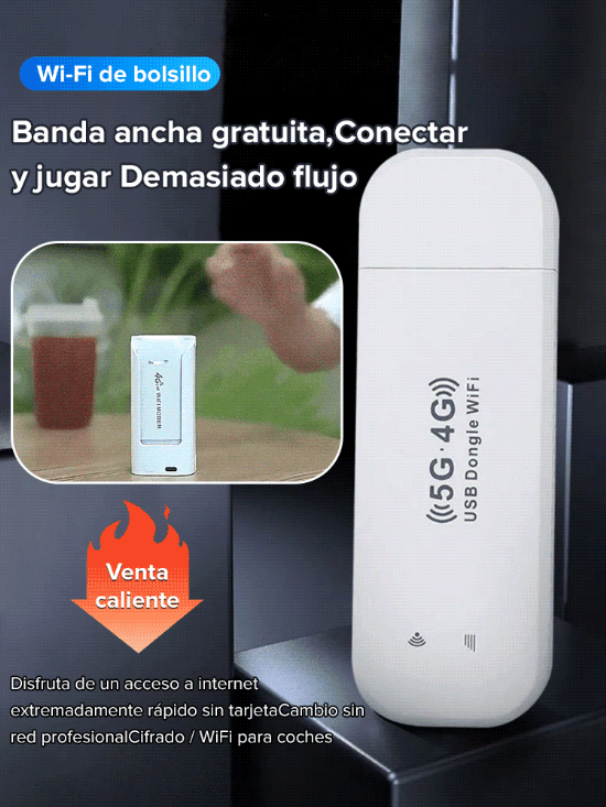Tarjeta de red inalámbrica portátil WiFi🛜Conéctate en 1 segundo y disfruta de una red de alta velocidad.
