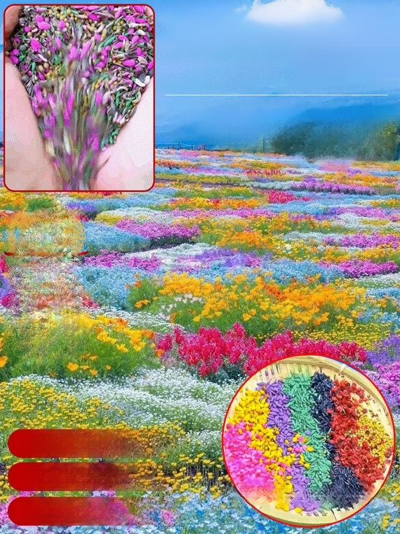 🌹Cztery pory roku kwitnienia - mieszanka nasion kwiatów🌱