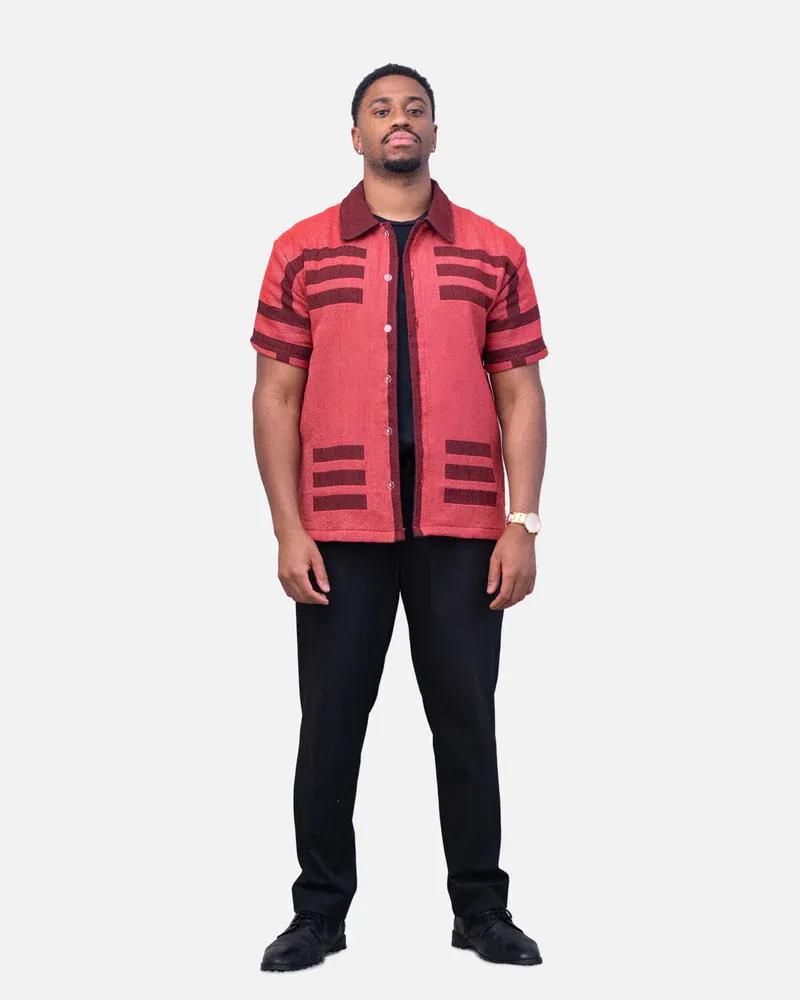 AKAZA TAPESTRY BUTTON-UP SHIRT