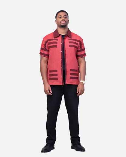AKAZA TAPESTRY BUTTON-UP SHIRT