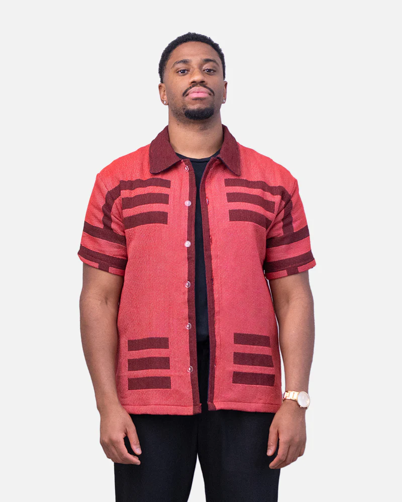 AKAZA TAPESTRY BUTTON-UP SHIRT