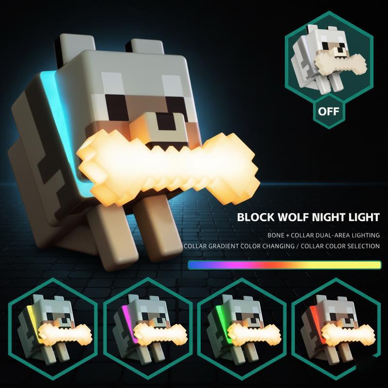 DIYCOM Pixel Wolf LED Night Light