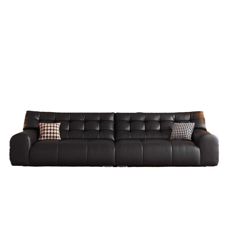 Vintage Style Big Black Bear Genuine Leather Sofa