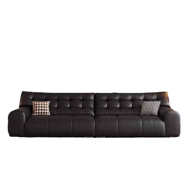 Vintage Style Big Black Bear Genuine Leather Sofa