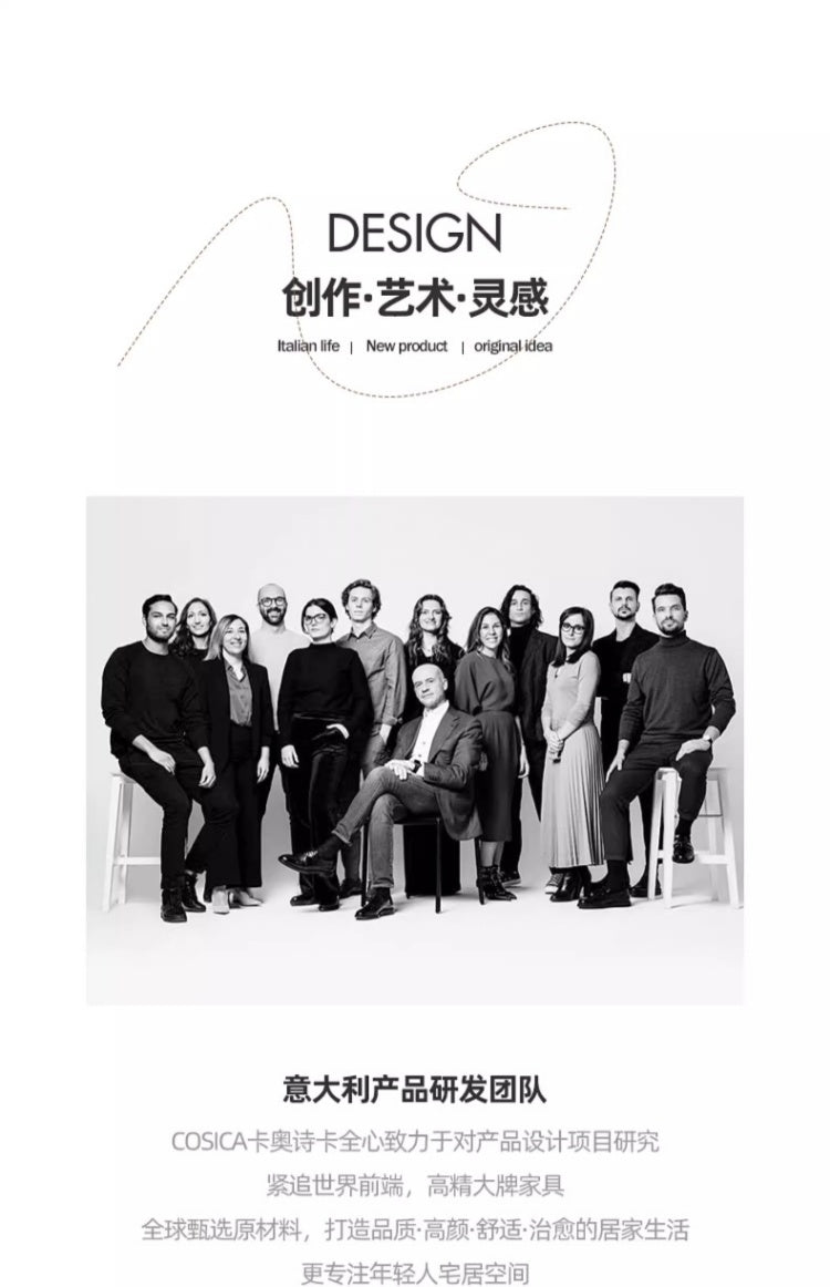 Italian Light Luxury robertocavalli Cracked Black Genuine Leather Villa Large Flat Living Room Straight Sofa