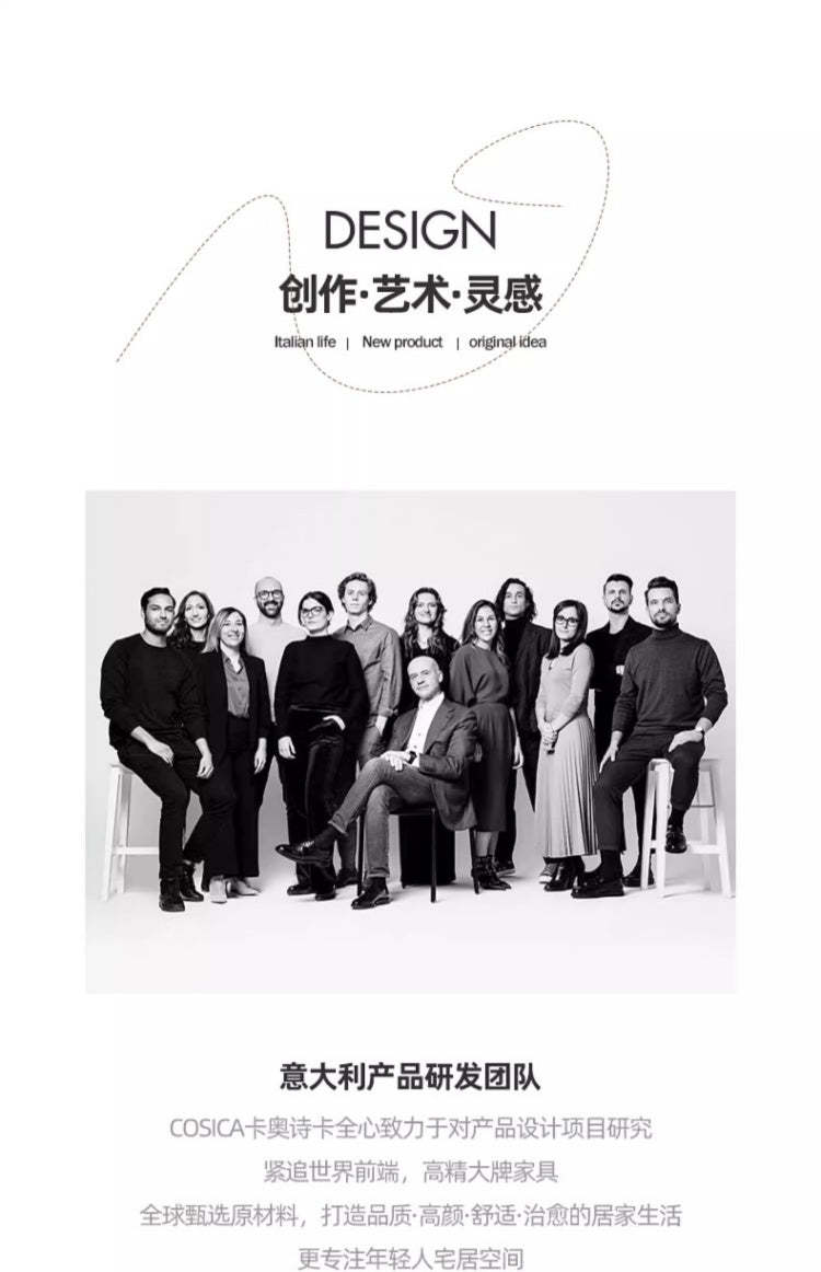 Italian Light Luxury robertocavalli Cracked Black Genuine Leather Villa Large Flat Living Room Straight Sofa