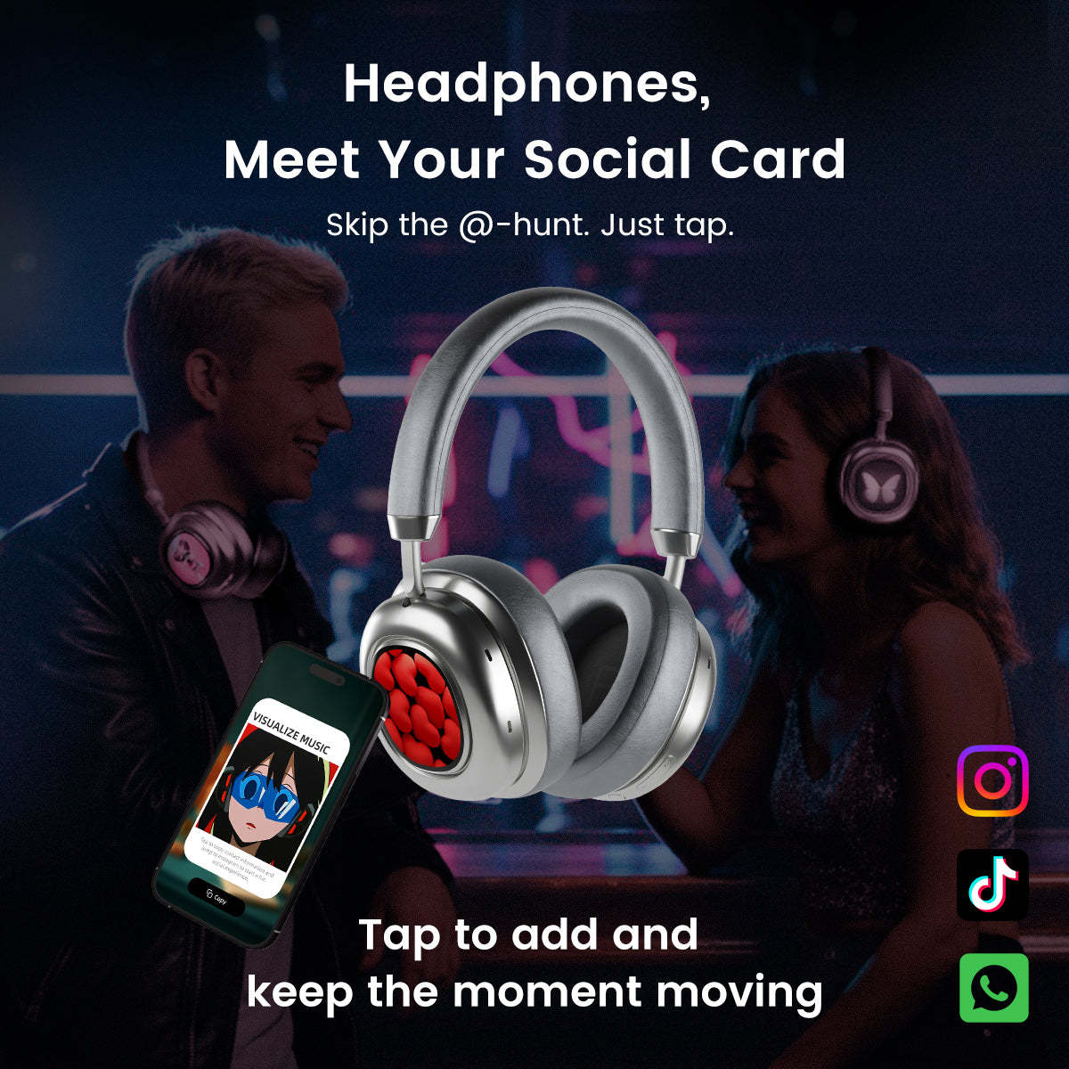 MothtrningBlues Headphones VWS X1