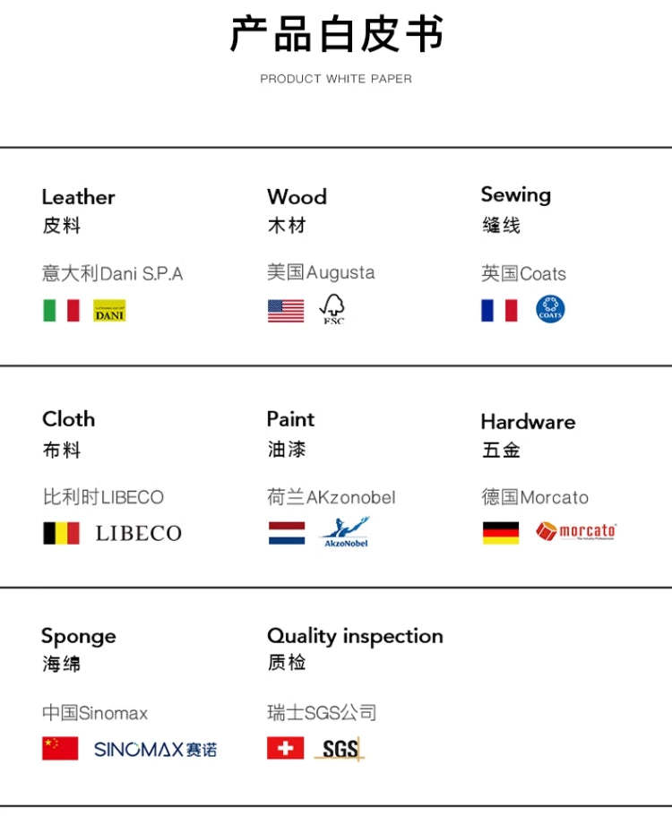 Italian Light Luxury robertocavalli Cracked Black Genuine Leather Villa Large Flat Living Room Straight Sofa