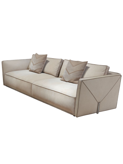 Italian Style New Modern Light Luxury Hong Kong Style visionnaire Envelope Sofa Corner Villa Matte Leather Sofa