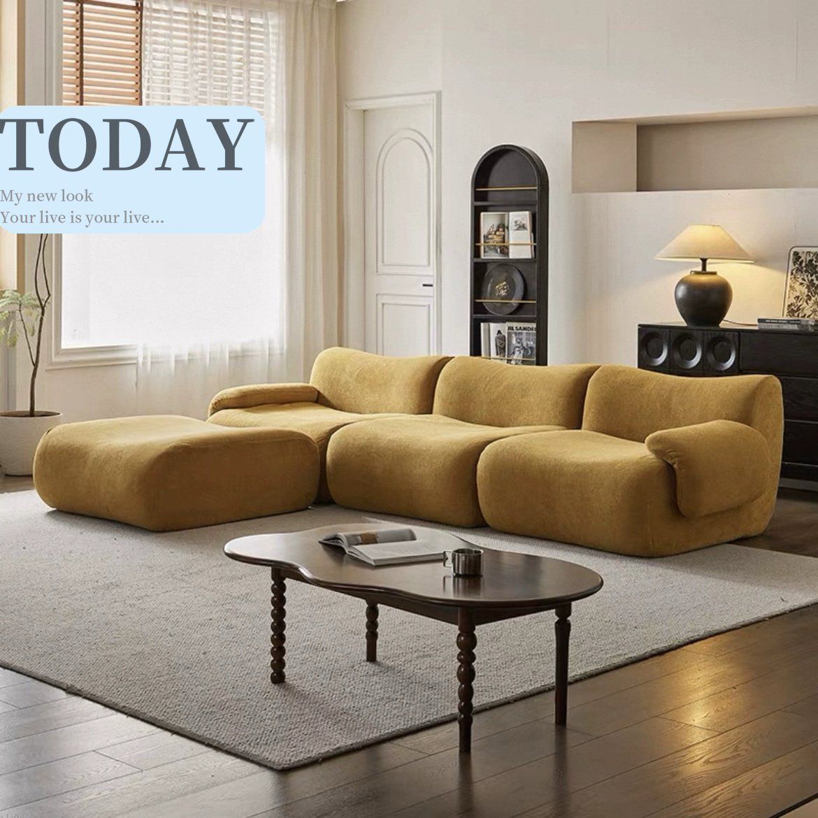 CO-21 bamboo compression sofa