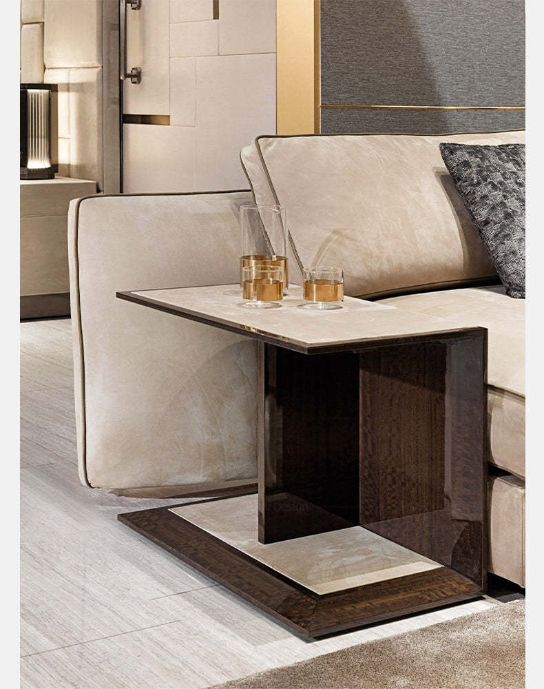 Italian Style New Modern Light Luxury Hong Kong Style visionnaire Envelope Sofa Corner Villa Matte Leather Sofa