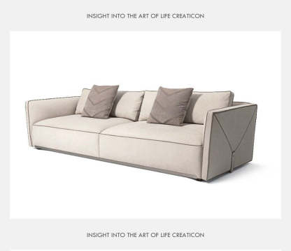 Italian Style New Modern Light Luxury Hong Kong Style visionnaire Envelope Sofa Corner Villa Matte Leather Sofa