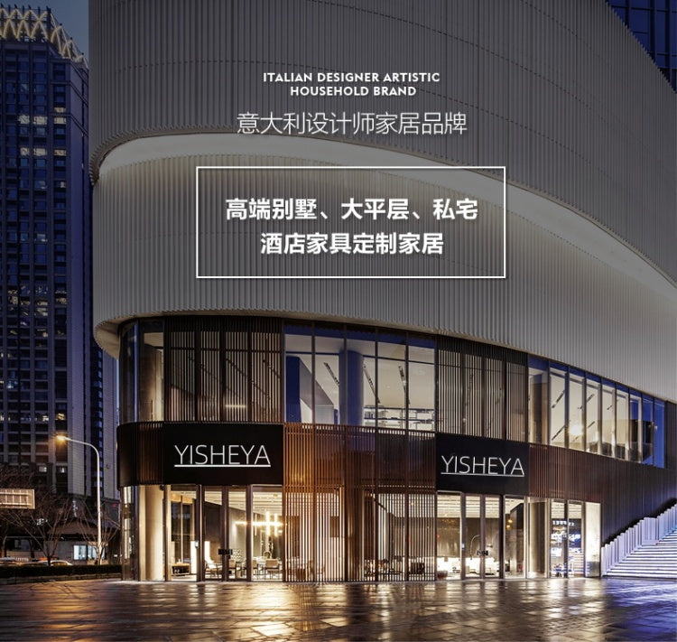 Italian Light Luxury robertocavalli Cracked Black Genuine Leather Villa Large Flat Living Room Straight Sofa