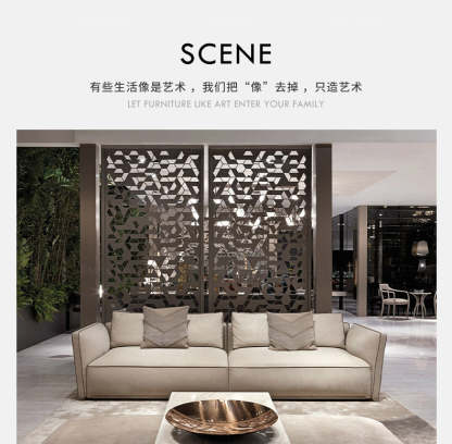 Italian Style New Modern Light Luxury Hong Kong Style visionnaire Envelope Sofa Corner Villa Matte Leather Sofa