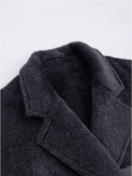 Long cashmere wool coat