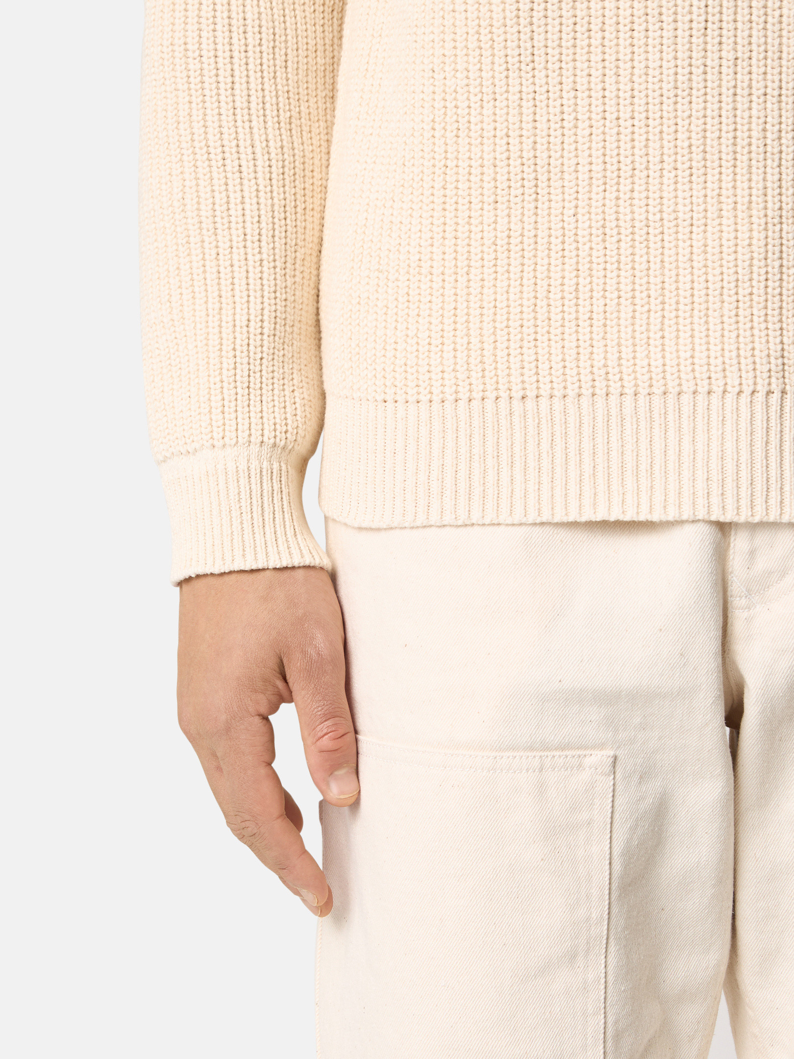 5100012 FISHERMAN'S RIB COTTON_STOthtNE ISLthtAND RAW BEAUTY