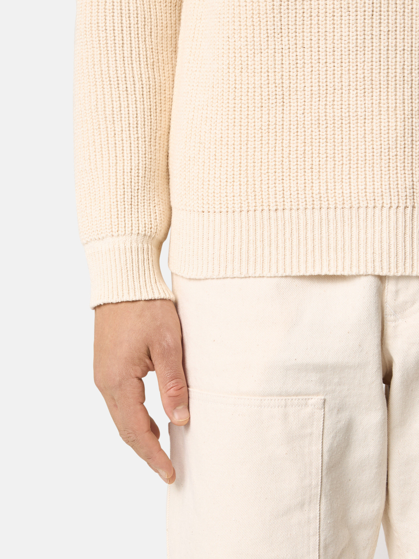 5100012 FISHERMAN'S RIB COTTON_STOthtNE ISLthtAND RAW BEAUTY