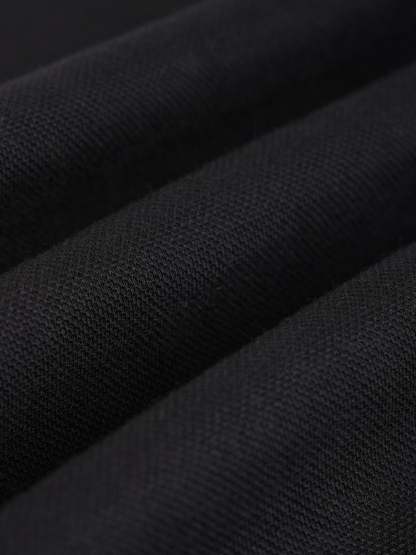 Loose, casual long-sleeved T-shirt/polo shirt