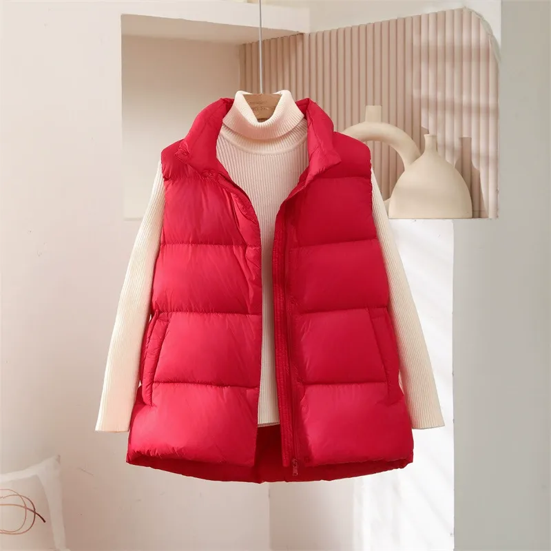 2025 Autumn/Winter New Lightweight Down Vest for Women