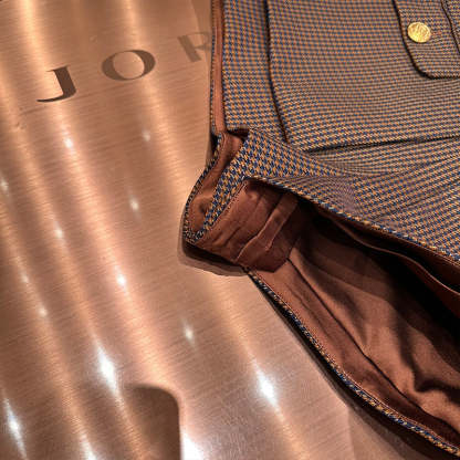 Checked casual versatile wide-leg shorts