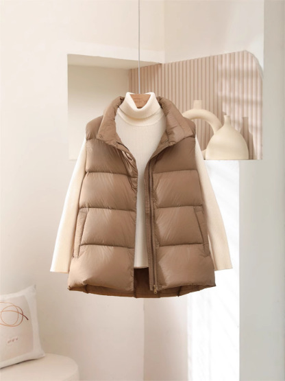 2025 Autumn/Winter New Lightweight Down Vest for Women