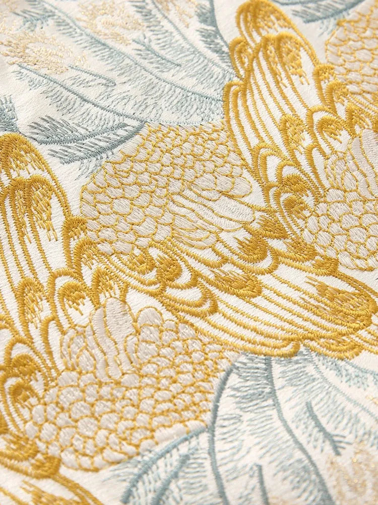 Sleeveless vest, round-neck jacket, embroidered jacket