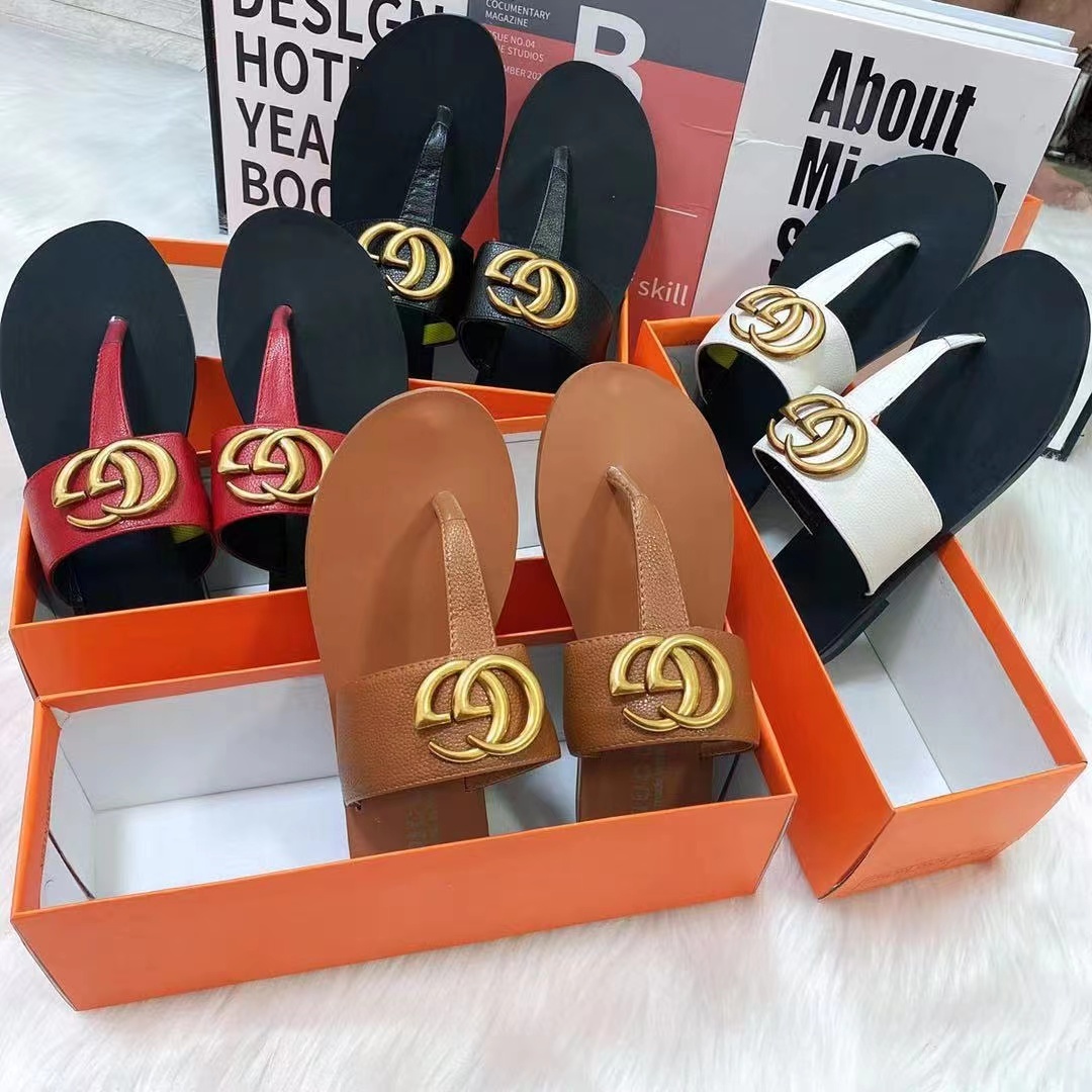 Double G Marmont Classic Leather Thong