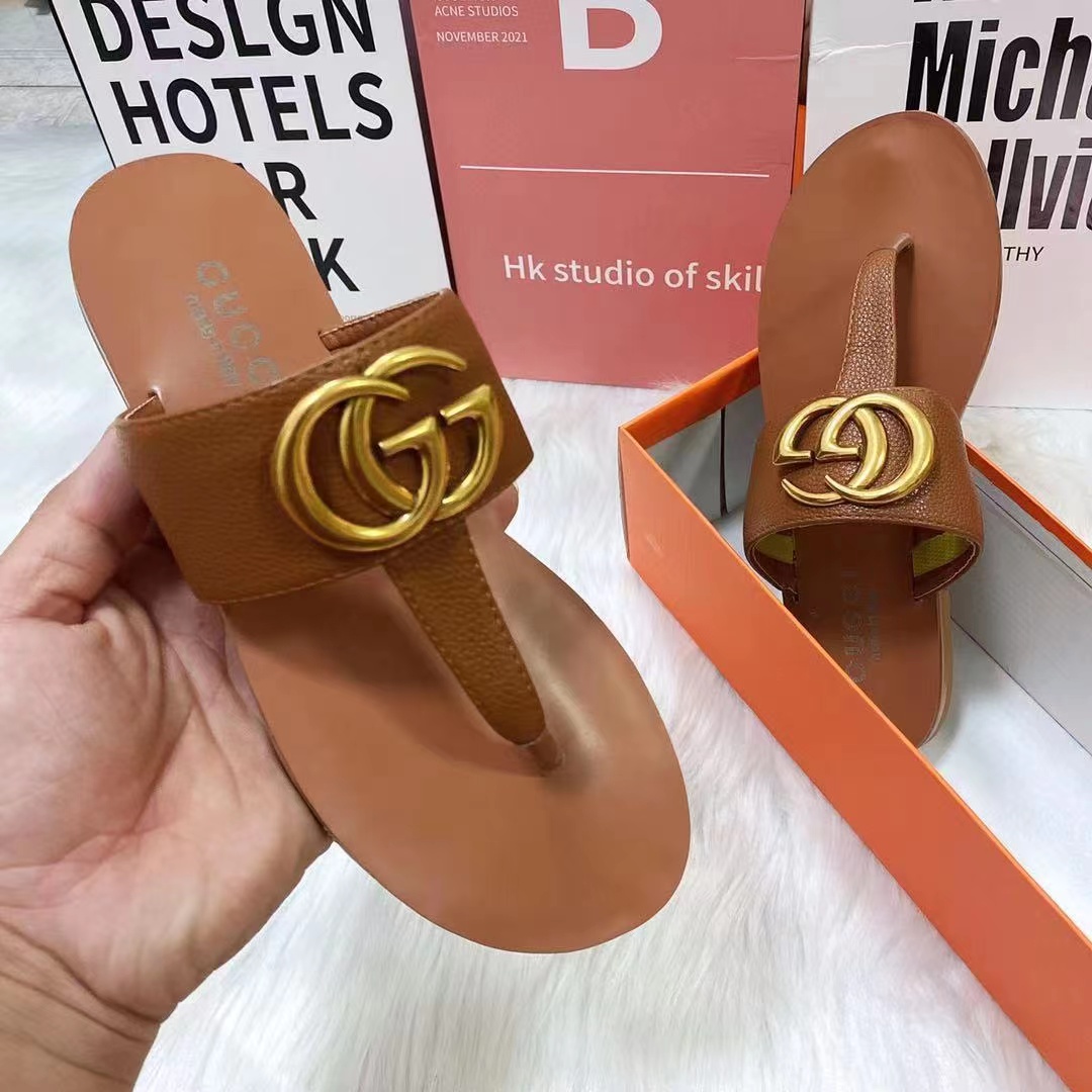 Double G Marmont Classic Leather Thong