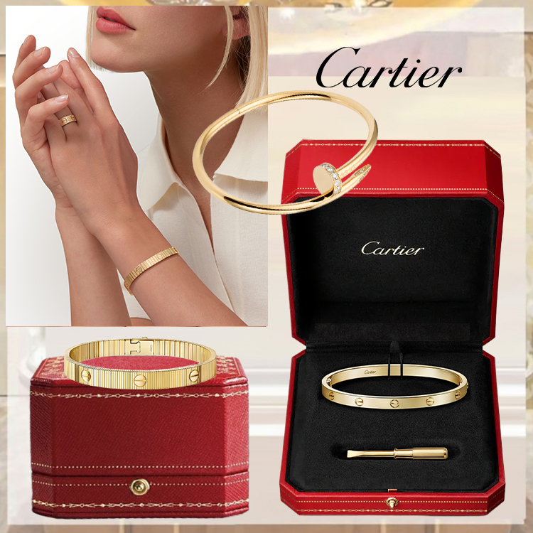 3‑PIECE CARTHTTIER YELLOW GOLD BRACELET & LOVE
