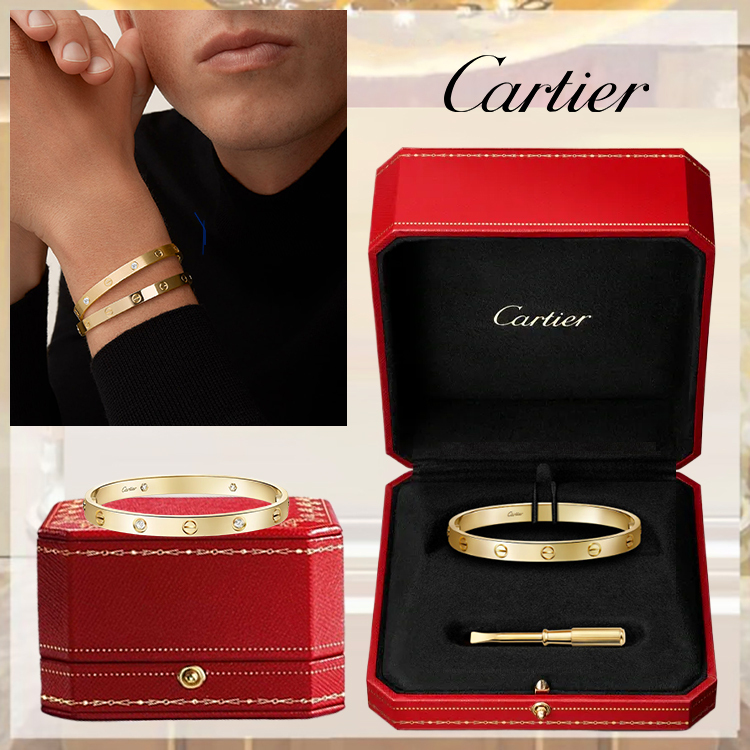 LOVE BRACELET, CLASSIC MODEL & LOVE BRACELET, CLASSIC MODEL, 4 DIAMONDS