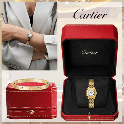 PANTHÈRE DE CARthtTIER WATCH & LOVE BRACELET, CLASSIC MODEL