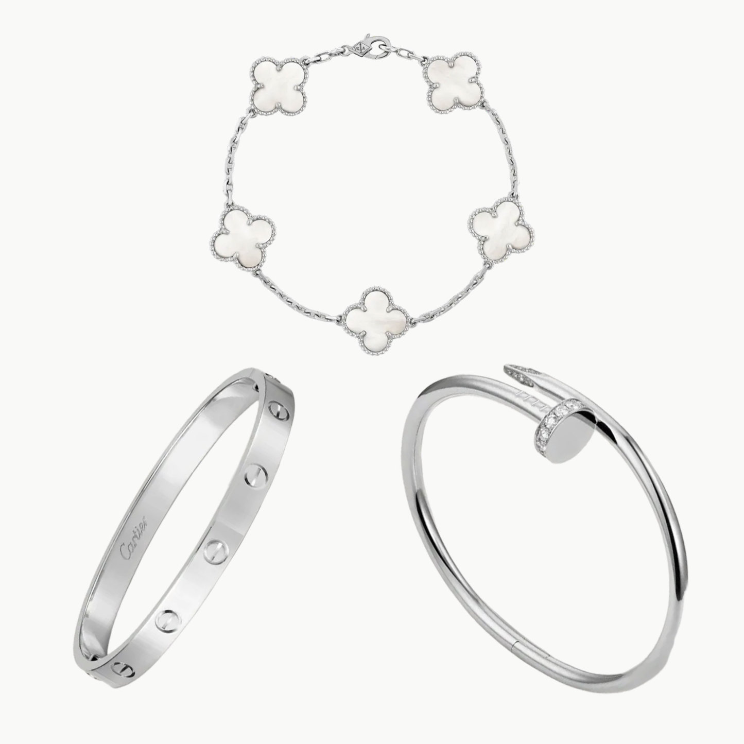 3‑Piece Icon Stack – Love, Clou & Clover