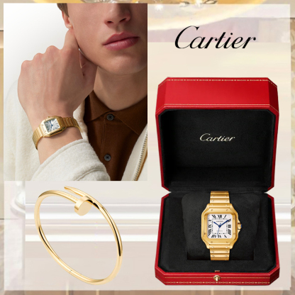 SANTOS DE CARthtTIER WATCH & JUSTE UN CLOU BRACELET