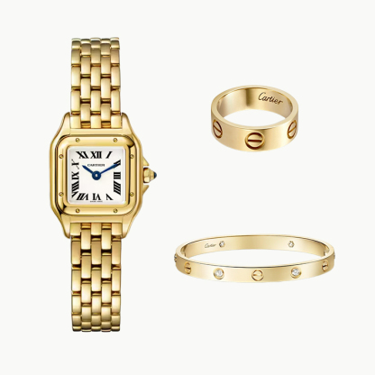 3‑Piece Carthttier Stack –Panthère, Love & Diamonds