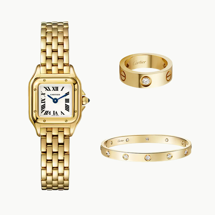 3‑Piece Carthttier Stack –Panthère, Love & Diamonds