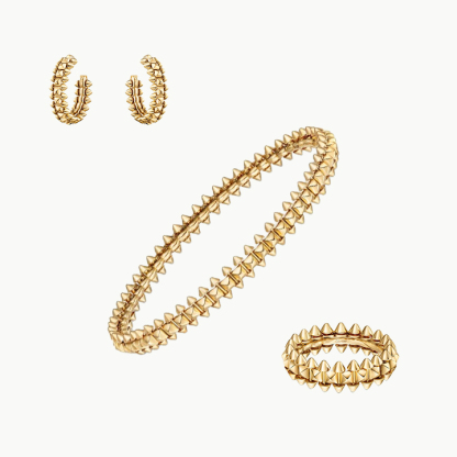 3‑Piece Clash De Yellow Gold Jewelry